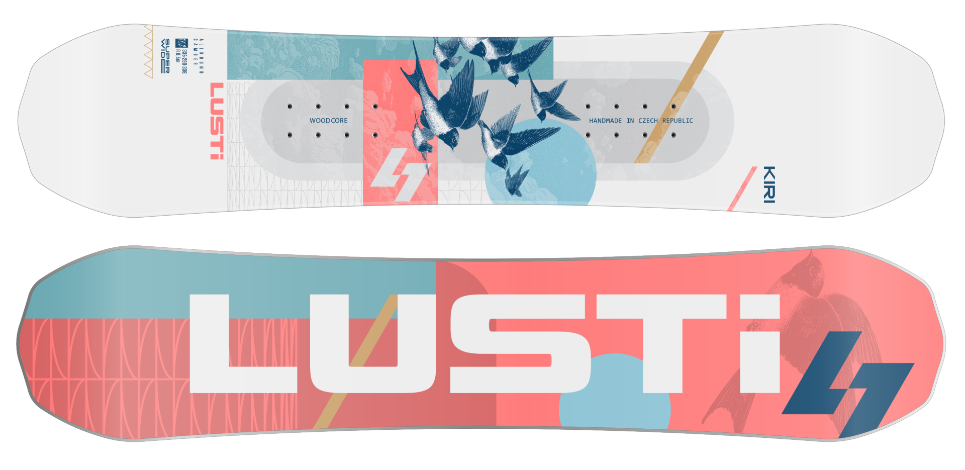 Universal snowboard KIRI ROCKER