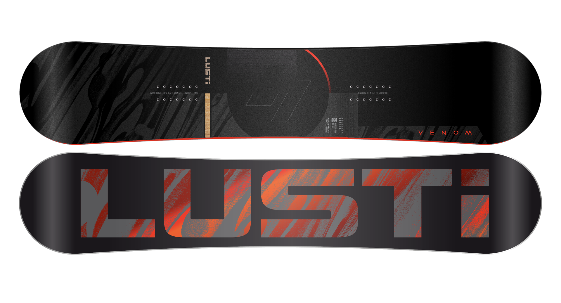 Wide snowboard VENOM ROCKER